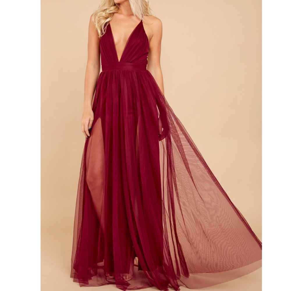 Burgundy Maxi Dress